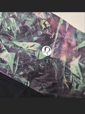 lululemon athletica Purple Green Abstract Print Leggings
